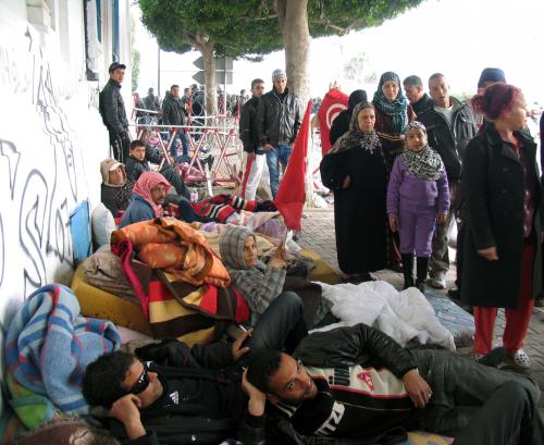 Duodécimo día del pueblo tunecino La lucha de clases