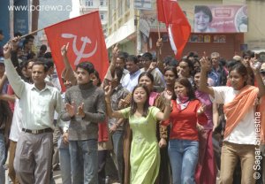 manifestación  Nepal