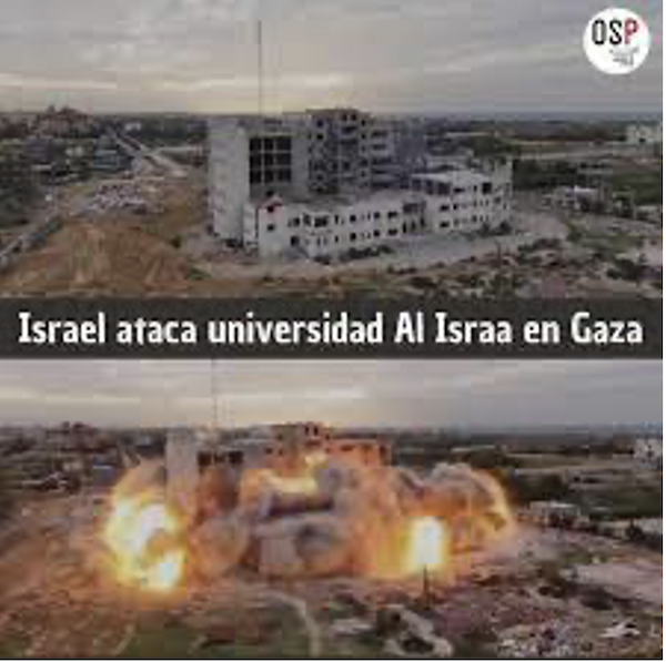 OSP UC 🇵🇸 | El pasado 18 de enero, la universidad Al Israa en Gaza fue  bombardeada por Israel perjudicando a estudiantes de pre y posgrado, así  como… | Instagram