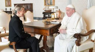 Yolanda Díaz Papa Francisco